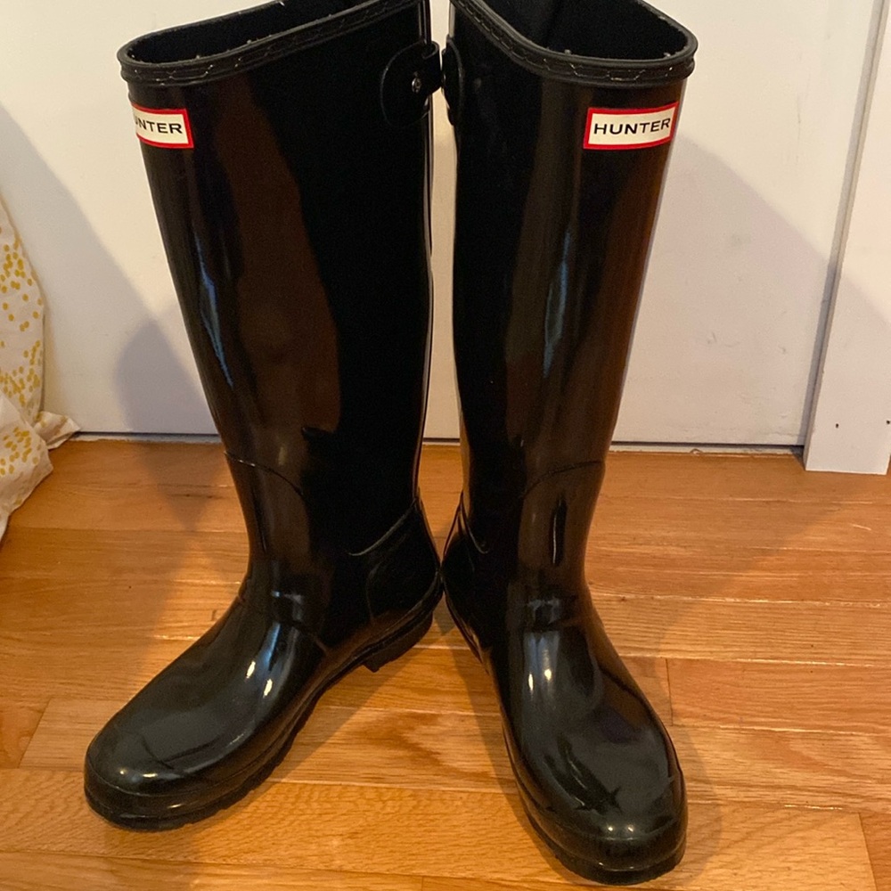 Hunter Black Women's Rain Boots